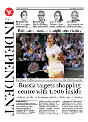 The Independent front page for 29 June 2022
