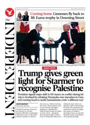 The Independent front page for 29 July 2025