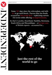 The Independent (UK) Newspaper Front Page for 29 August 2018
