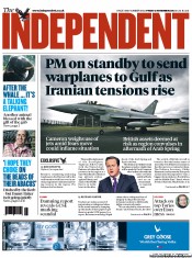 The Independent (UK) Newspaper Front Page for 2 November 2012