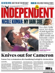 The Independent Newspaper Front Page (UK) for 2 March 2013