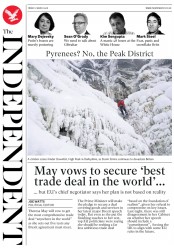 The Independent (UK) Newspaper Front Page for 2 March 2018