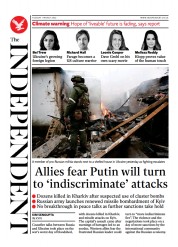 The Independent (UK) Newspaper Front Page for 2 March 2022