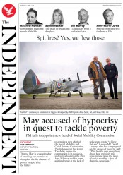 The Independent (UK) Newspaper Front Page for 2 April 2018