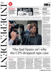 The Independent (UK) Newspaper Front Page for 2 May 2014