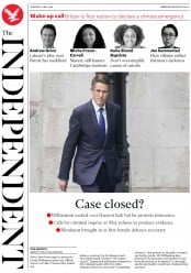 The Independent (UK) Newspaper Front Page for 2 May 2019