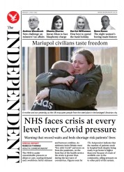 The Independent (UK) Newspaper Front Page for 2 May 2022