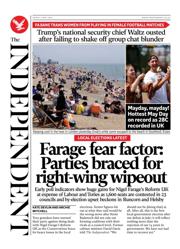 The Independent front page for 2 May 2025