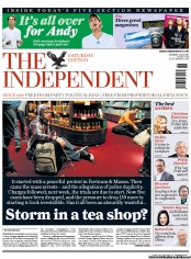 The Independent (UK) Newspaper Front Page for 2 July 2011