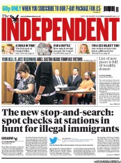 The Independent (UK) Newspaper Front Page for 2 August 2013