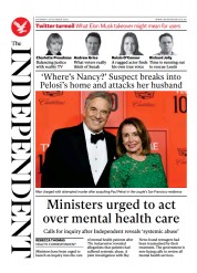 The Independent (UK) Newspaper Front Page for 30 October 2022