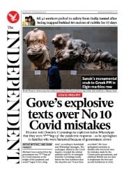 The Independent front page for 30 November 2023