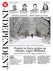 The Independent (UK) Newspaper Front Page for 30 December 2020