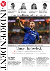 The Independent (UK) Newspaper Front Page for 30 May 2019