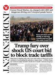 The Independent front page for 30 May 2025