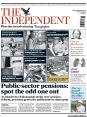 The Independent (UK) Newspaper Front Page for 30 June 2011