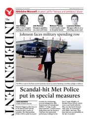 The Independent front page for 30 June 2022