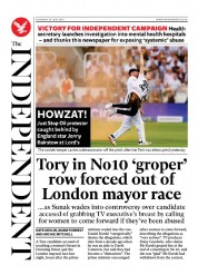 The Independent (UK) Newspaper Front Page for 30 June 2023