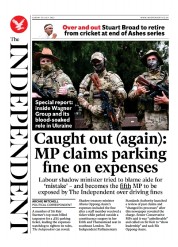 The Independent (UK) Newspaper Front Page for 30 July 2023
