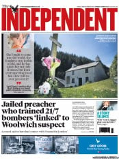 The Independent (UK) Newspaper Front Page for 31 May 2013