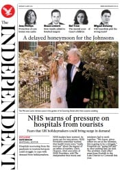 The Independent (UK) Newspaper Front Page for 31 May 2021