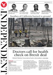 The Independent (UK) Newspaper Front Page for 31 July 2018