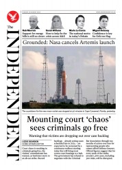The Independent (UK) Newspaper Front Page for 31 August 2022