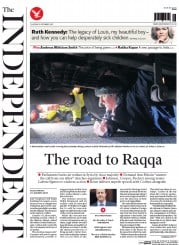 The Independent (UK) Newspaper Front Page for 3 December 2015