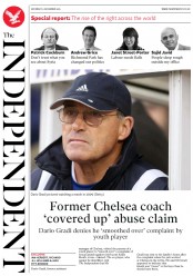 The Independent (UK) Newspaper Front Page for 3 December 2016