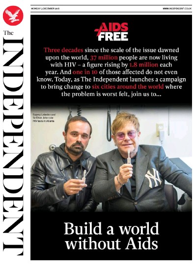 The Independent Newspaper Front Page (UK) for 3 December 2018