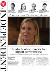 The Independent (UK) Newspaper Front Page for 3 December 2019