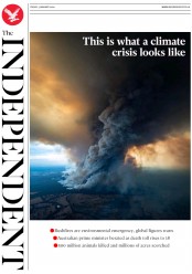 The Independent (UK) Newspaper Front Page for 3 January 2020