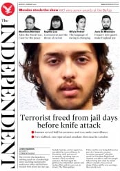 The Independent (UK) Newspaper Front Page for 3 February 2020