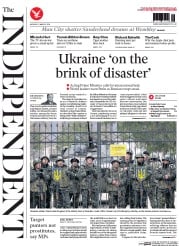 The Independent (UK) Newspaper Front Page for 3 March 2014