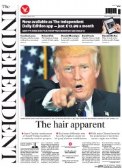 The Independent (UK) Newspaper Front Page for 3 March 2016