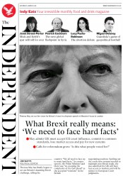 The Independent (UK) Newspaper Front Page for 3 March 2018