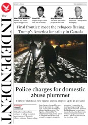 The Independent (UK) Newspaper Front Page for 3 April 2017