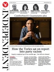 The Independent (UK) Newspaper Front Page for 3 April 2021