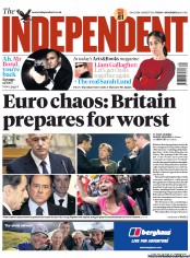 The Independent (UK) Newspaper Front Page for 4 November 2011