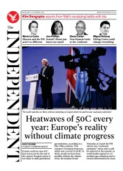 The Independent (UK) Newspaper Front Page for 4 November 2021
