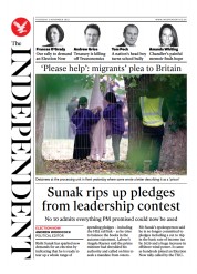 The Independent (UK) Newspaper Front Page for 4 November 2022