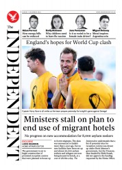 The Independent (UK) Newspaper Front Page for 4 December 2022