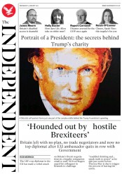 The Independent (UK) Newspaper Front Page for 4 January 2017
