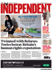 The Independent Newspaper Front Page (UK) for 4 March 2013