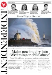 The Independent (UK) Newspaper Front Page for 4 March 2019