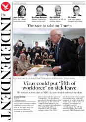 The Independent (UK) Newspaper Front Page for 4 March 2020