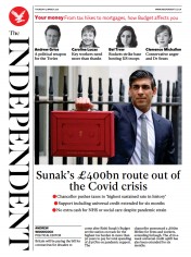 The Independent (UK) Newspaper Front Page for 4 March 2021