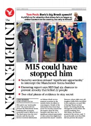 The Independent (UK) Newspaper Front Page for 4 March 2023