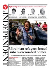 The Independent (UK) Newspaper Front Page for 4 May 2022