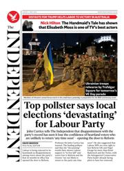 The Independent front page for 4 May 2025